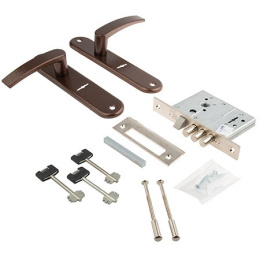 Замок врезной 84301-ЗВ9-8\13-СП-РФ, медь 9201