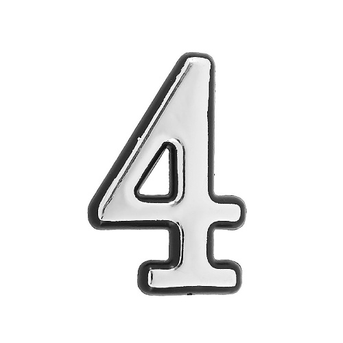 Цифра 4, хром Аллюр 26328