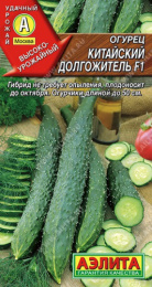 Огурец Китайский Долгожитель F1 10шт. цветной пакет Аэлита