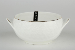 Бульонница керамическая с двумя ручками 400мл Снежная королева Коралл CS606215S-A