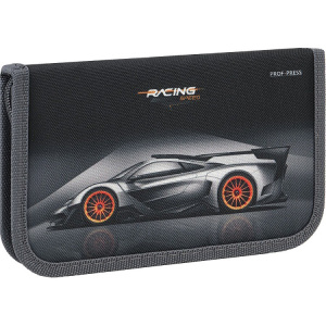 Пенал однокамерный Авто с оранжевыми полосками, большой ПН-7392