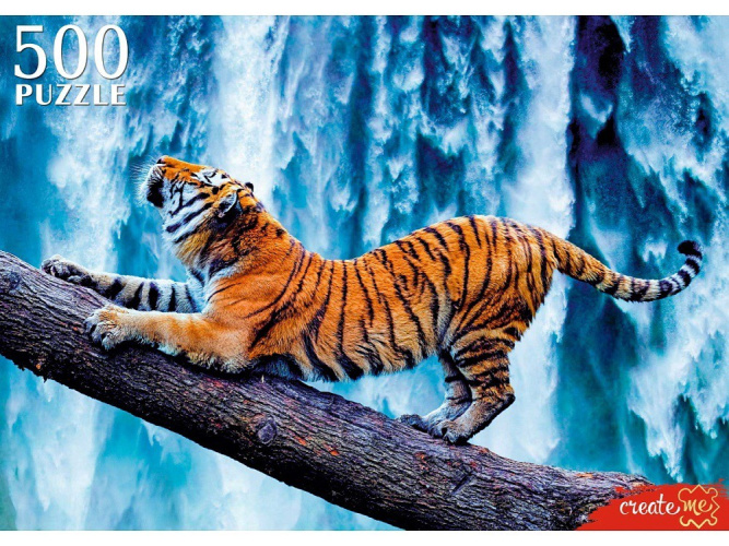 Пазлы  500 элементов Тигр у водопада ШТП500-8717