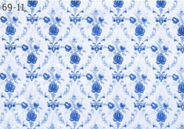 Клеенка столовая на нетканой основе ТВ 1,30х25м синий Колорит 069/11