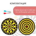 Дартс с дротиками, мишенью 22см 2 дротика, в пластиковой упаковке Onlytop 534872