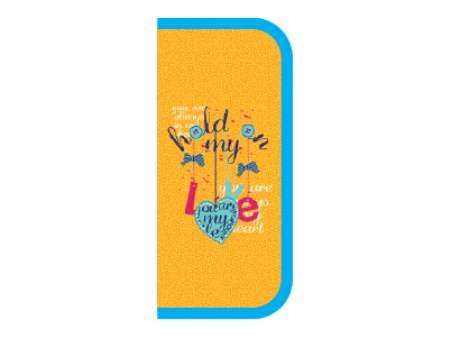 Пенал однокамерный Сердечки-бантики, средний ПО-03