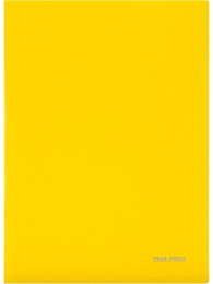 Папка-уголок А4 180мкм, желтая неон ПК-8715