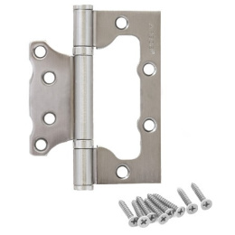 Петля накладная Apecs 100х75-B2-Steel-CRM матовый хром (бабочка) Apecs 36042