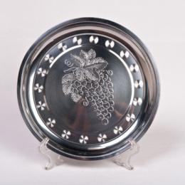 Поднос из нержавеющей стали круглый d-36см лайт 470