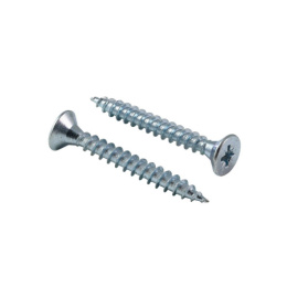 Шуруп 3,0х12 для дерева, потай, белый цинк 377-312б
