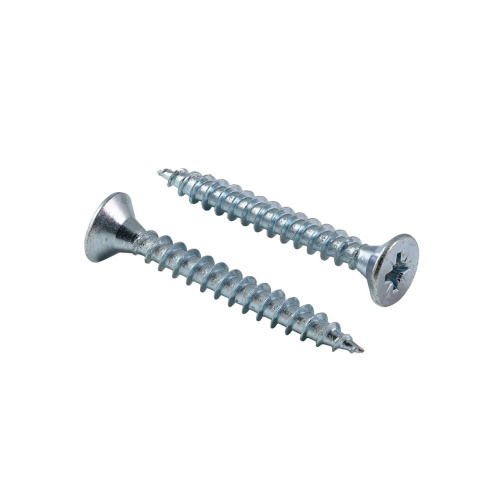 Шуруп 3,5х30  для дерева, потай, белый цинк 377-3530б