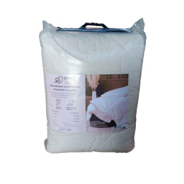 Одеяло 200х220см Овечий пласт (п/э 70, кант) в пакете Коллекция Золотое Руно ДомВелл 