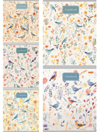 Тетрадь  48 листов Рисунки птичек 48-5720