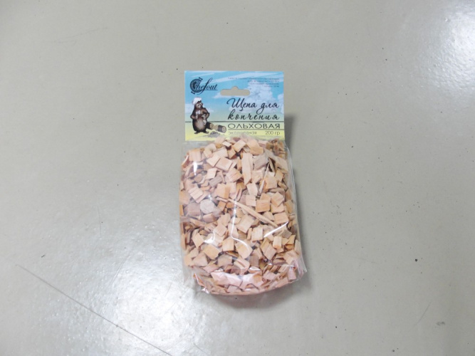 Щепа для копчения 0,2кг Ольха