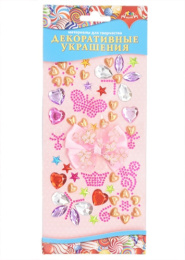 Материалы для творчества. Декоративные украшения. Цветочки и бантик №2 С3764-04