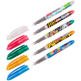 Ручка подарочная Luxor Ink Glide, перьевая, 1 картридж, корпус ассорти 1510 PPDU