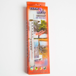 Термометр наружный стеклянный Липучка в картонной коробке Первый термометровый завод Т-5