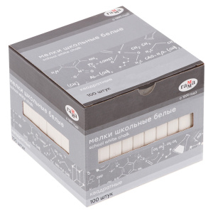 Мелки белые 100шт. Гамма, мягкие, квадратные 2308193