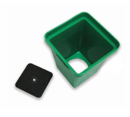 Стаканчик для рассады пластиковый квадратный с вкладышем 12х6,5х6,5см 300мл Урожай Агропласт Б00186