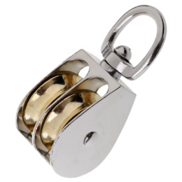 Блок двойной металл,d 15 мм,для мет. троса,1/2 9-22-1,2