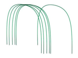 Дуга парниковая стальная с ПВХ покрытием 6шт. 0,75х1х2м Садовита