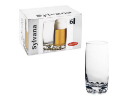 Набор стаканов стеклянных Sylvana 6шт. 390мл высокие, в п/у Pasabahce Бор 42812