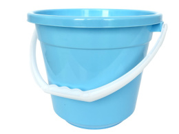 Ведро пластиковое  7л без крышки Лайт, мерное, голубой БЗПИ 321813