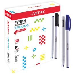 Ручка шариковая на масляной основе Devente Triolino Snow серия Speed Pro, черная, 0,7мм 5073831