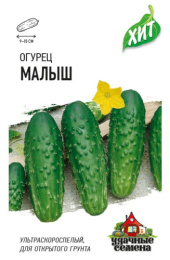 Огурец Малыш  0,3г цветной пакет серия Хит Гавриш
