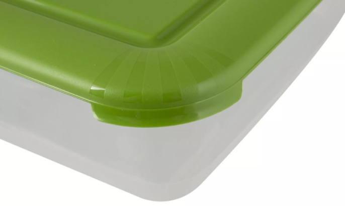 Контейнер для СВЧ пластиковый 3,0л прямоугольный Лайт Полимербыт С554