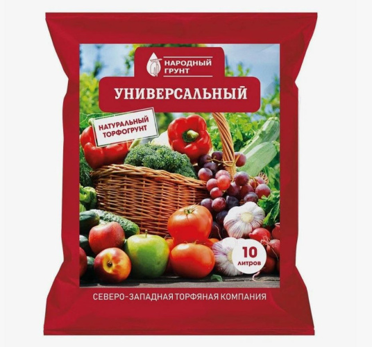 Грунт универсальный 10л Народный Грунт СЗТК
