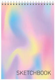 Тетрадь  40 листов А5 скетчбук Голография Color, гребень, твердая подложка 128/031522 LAMARK89689