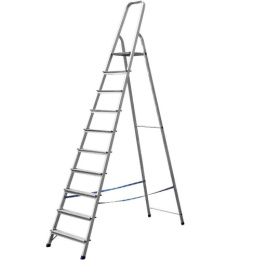 Стремянка металлическая 10 ступеней (2,08м) широкие Ярус 122210