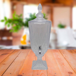 Диспенсер для напитков (лимонадница) стеклянный 3,0 л, в п/у арт. 1803 Радужный Дом РД60476