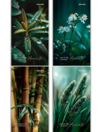 Блокнот А6  24 листа Растительная тема 1, скоба Б24-2998