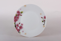 Тарелка фарфоровая мелкая 180мм Cherry Blossom Коралл ZX2431-7FP
