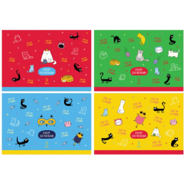 Альбом для рисования 24 листа BG Cats & Cats, на скрепке АР4ск24 10916