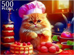 Пазлы  500 элементов Котик пекарь П500-3063