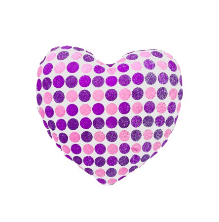 Подушка декоративная сердце микрофибра ДомВелл 