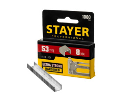 Скобы для мебельного степлера  8мм 1000шт., тип 53 Stayer 3159-08