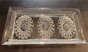 Блюдо стеклянное прямоугольное 300х150х30мм, в п/у Gamin Glass 925