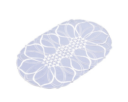 Салфетка виниловая овальная 30х46см Лейс, белый Grace LO-1027U