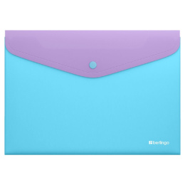 Папка с кнопкой А4 0.20 Berlingo Haze сиренево-голубая EFB_A4924