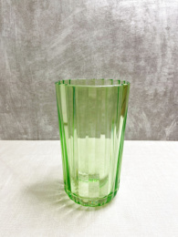 Ваза для цветов стеклянная h-19см Магия Салатовая, в инд/у Декостек 2395-Н5