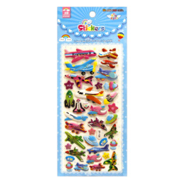 Наклейки объемные  8х17,5см Самолеты XF-108 КН22072-20