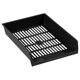 Лоток для бумаг Стамм Респект, сетчатый, черный ЛТГ-31160