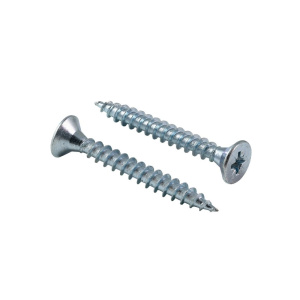 Шуруп 4,5х16 для дерева, потай, белый цинк 377-4516б