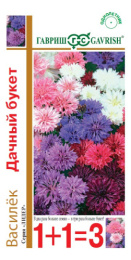 Василек Дачный букет, смесь посевной 1г цветной пакет серия 1+1 Гавриш