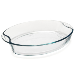Форма для запекания стеклянная жаропрочная овальная 35х24х6см 2,9л с ручками Appetite PLH10