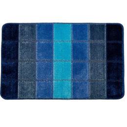 Коврик напольный для ванной на латекс. основе Comfort Quadro 50х 80см толщина 10мм, синий DKTX DTX.CMQ.1.50/80-D.BL