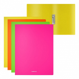 Папка с зажимом ErichKrause Matt Neon, ассорти 50138
